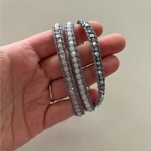 Stacked Wrap Style Beaded Bracelet